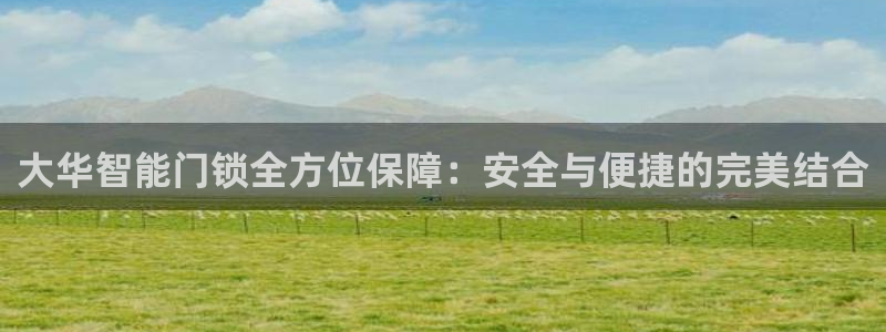 金年会手机登录：大华智能门锁全方位保障：安全与便捷的完美结合