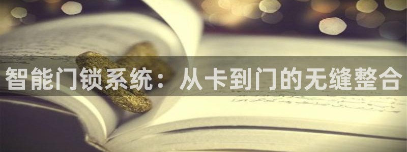金年会体育平台官网：智能门锁系统：从卡到门的无缝整合