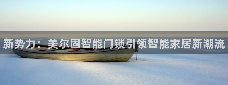 金年会吧：新势力：美尔固智能门锁引领智能家居新潮流