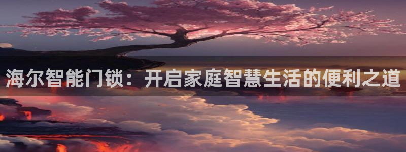 金年会APP下载：海尔智能门锁：开启家庭智慧生活的便利之道