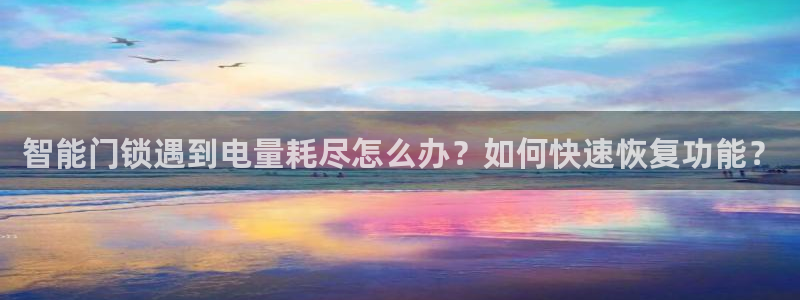 金年会网站：智能门锁遇到电量耗尽怎么办？如何快速恢复功能？