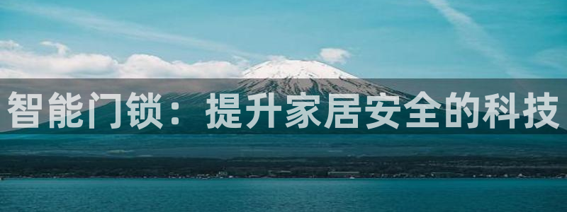 金年会入口网站：智能门锁：提升家居安全的科技