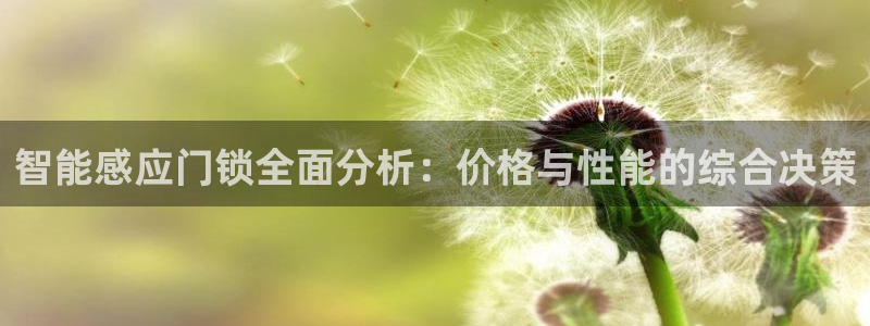 金年会娱乐下载：智能感应门锁全面分析：价格与性能的综合决策
